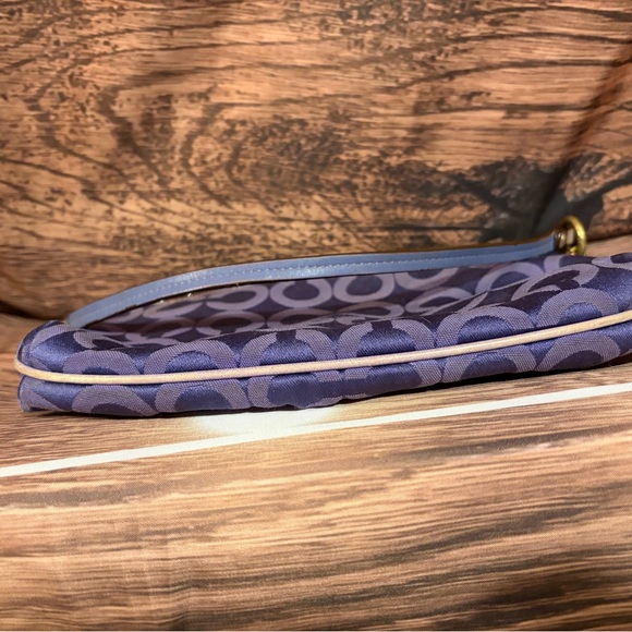 Coach Blue Patterned Clutch - Picture 14 of 16